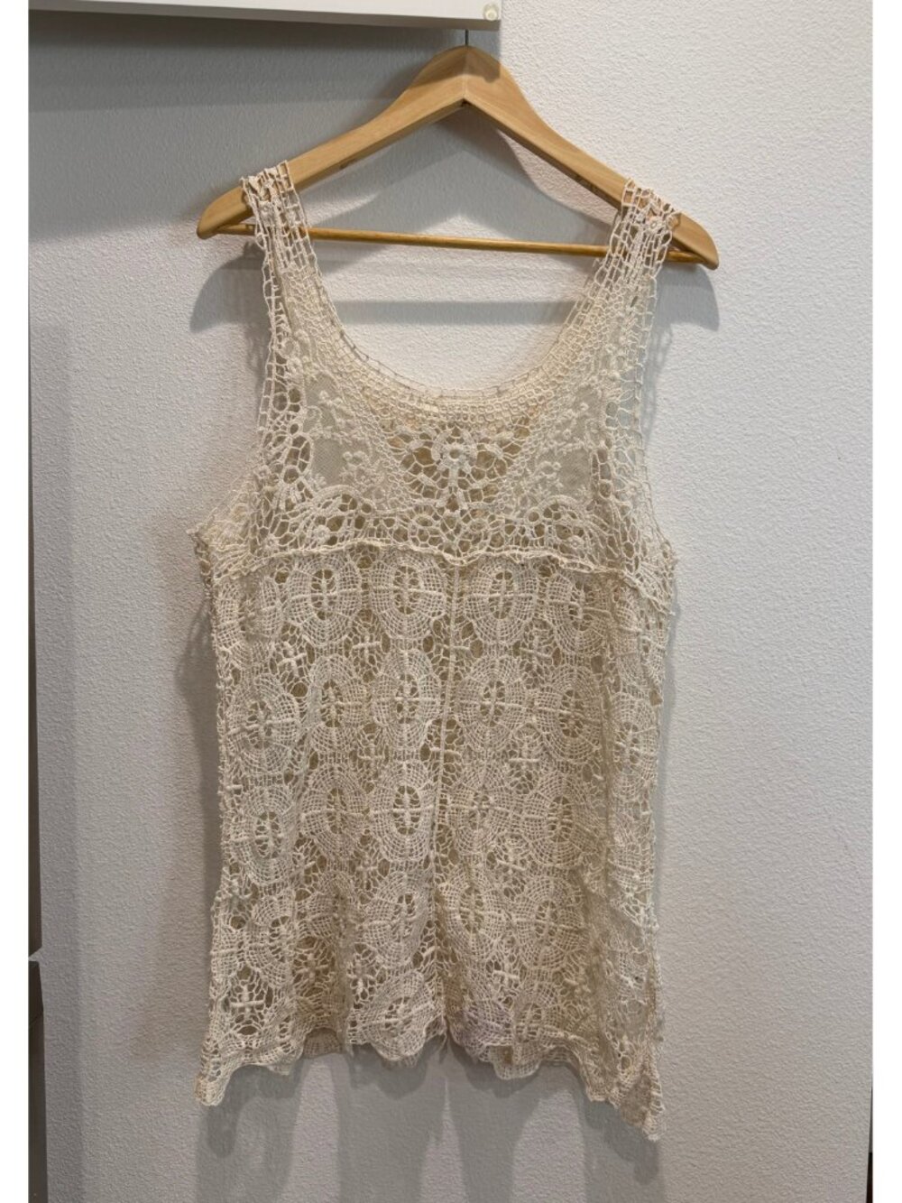 Women's Pins and Needles Lace Crochet Longline Tunic Size Large